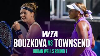 Marie Bouzkova Vs. Taylor Townsend 2026 Indian Wells Round 1 Wta Match Highlights