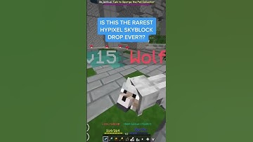 Is THIS the Rarest Hypixel Skyblock Drop EVER?!? #shorts