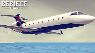 Aircraft Mod Test in Besiege | Water, Road - Landing in Besiege