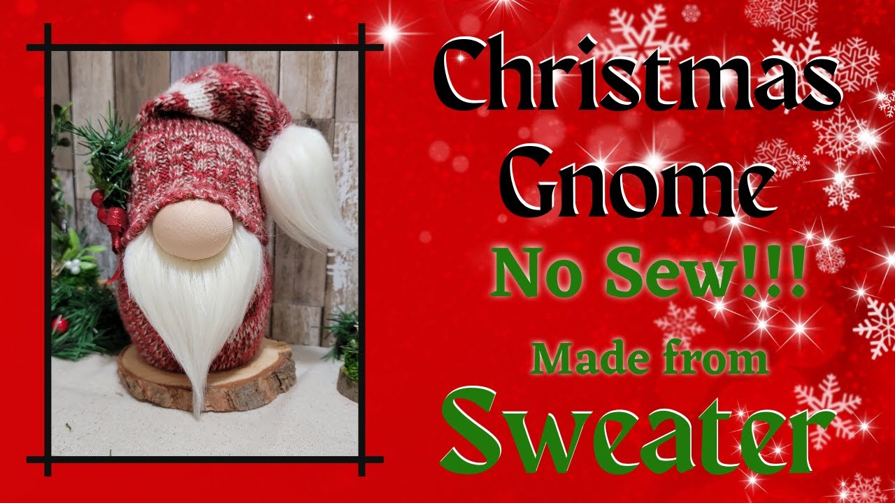 No Sew Christmas Gnome; How to make a Gnome; Diy Gnomes. YouTube