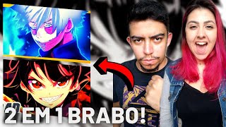 React 2 Em 1  Rap Do Dabi takeru Rap Do Enmado basara  Casalzinho