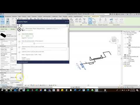 Dynamo Revit 2019 - Renumber Pipes Sequentially