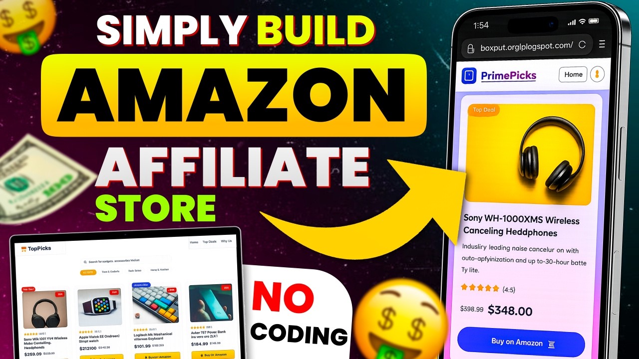 I Built an Amazon Affiliate Store with AI in Minutes (No Coding)🤯 - YouTube