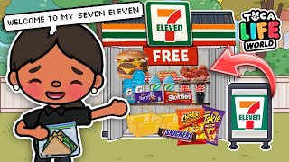 I SETUP A FREE 7 ELEVEN IN MY FRONTYARD! 🤩 || Toca boca life world ROLEPLAY *voiced* 🔈