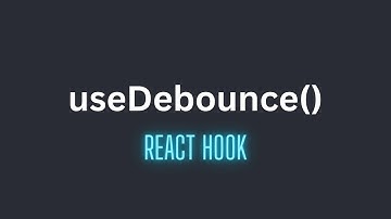 better user experince with useDebounce()