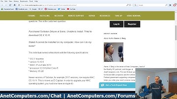 MAC OS El Capitan - Upgrade From Yosemite Instructions