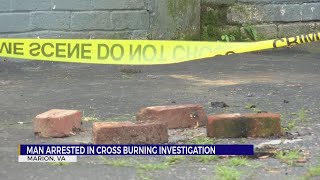 Man arrested for Marion cross burning incident