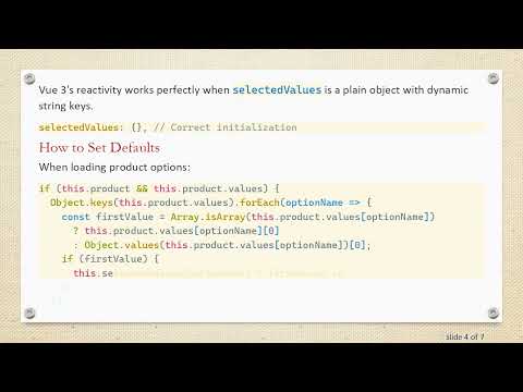 Fixing v-model Reactivity with Dynamic Selects in Vue 3