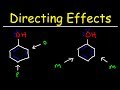 Ortho Meta Para Directors - Activating and Deactivating Groups