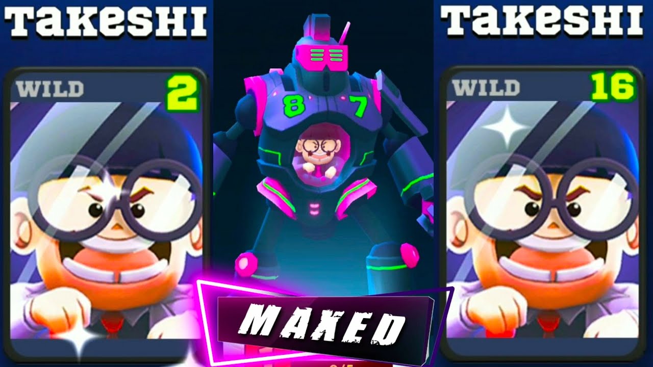 Play Maxed Takeshi full upgrade level 1 to max level ?? Frag pro shooter maxed Takeshi