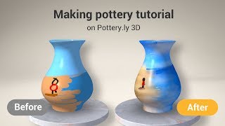 How to make pottery | Making pottery Tutorial on pottery ly 3D screenshot 4