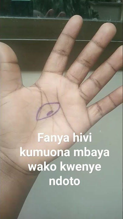 Fanya hivi usiku kumuona mbaya wako au mchawi/see who send you bad things evil eye#youtubeshorts