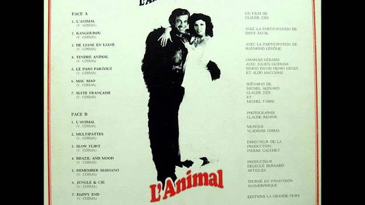 Vladimir Cosma - L'Animal (1977) (disco) 12" vinyl