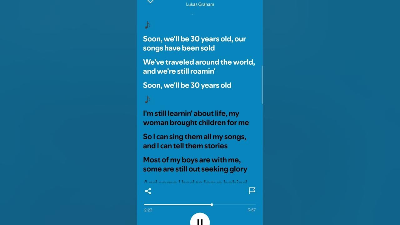 7 Years Lukas Graham old Lyrics Show Song Lyrics Show