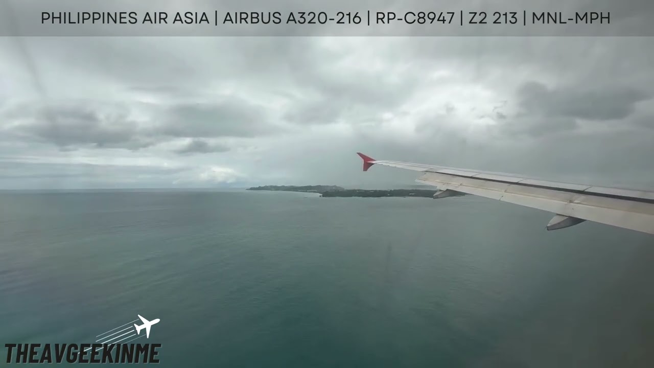 LANDING | Philippines AirAsia | Airbus A320-216 | RP-C8947 | Z2 213 | MNL-MPH