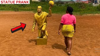 SHE NEARLY FAINTED! Best Statue Pranks Ever!