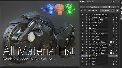 Blender Addon : All Material List ver1.7 [All Image List]