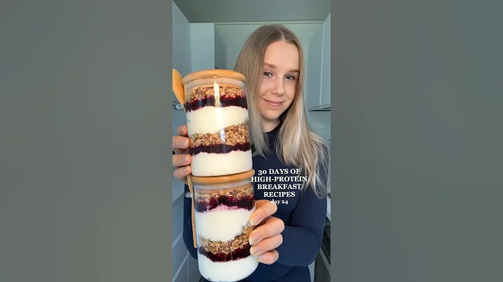 Healthy Breakfast Parfaits - 30g protein, no protein powder😍 #healthyrecipes #highprotein