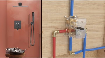 How to Install Bostingner Shower System | BST Shower Faucet Set Installation Guide - Push Button