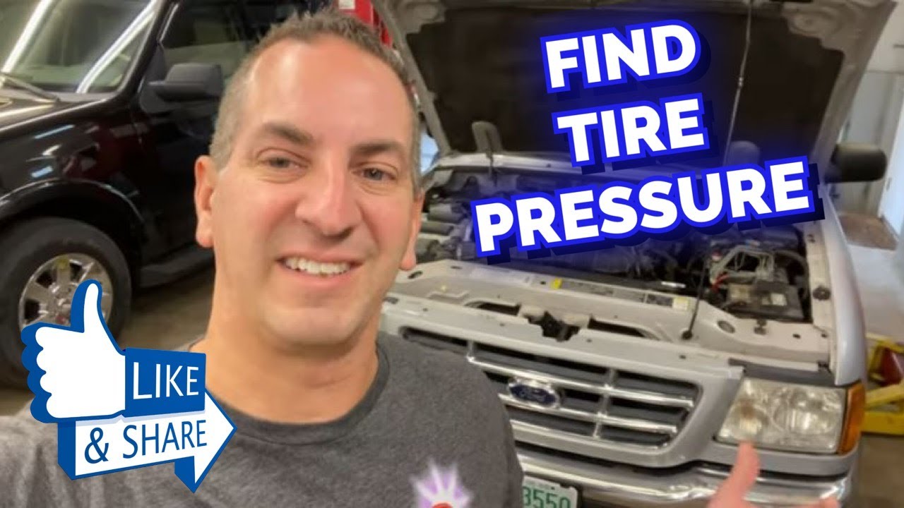 How To Find Ford Ranger Recommended Tire Pressure - YouTube