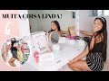 VLOG: COMPRINHAS E ACHADINHOS DE DECORAÇÃO PRA CASA + ORGANIZEI MINHA PENTEADEIRA DOS SONHOS!