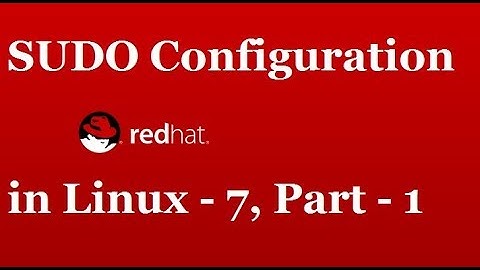 Configuration of SUDO ( Super User DO ) in Linux, Part - 1, Video No - 42