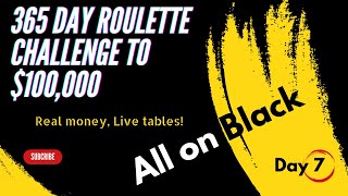 Day 7: Goal to $100K playing Roulette with my best strategies. Live dealers, REAL PLAY!