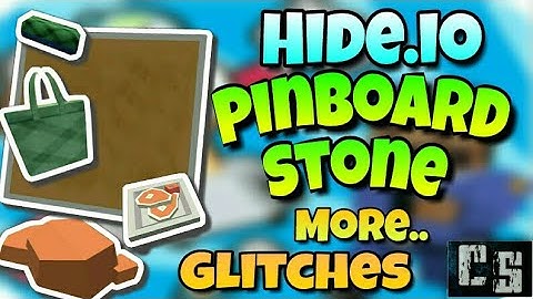 Hide.io Glitch Stone, PinBoard etc..