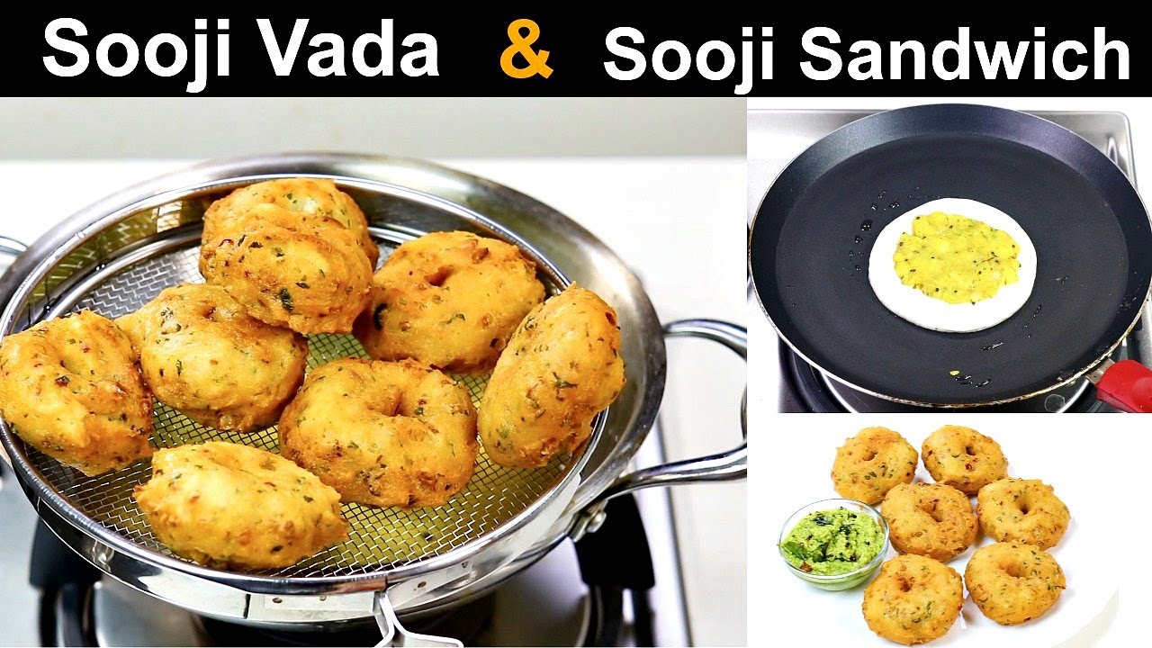 सूजी की दो मज़ेदार रेसिपी नाश्ते के लिए | Instant Vada | Sooji ka Nasta | KabitasKitchen | Kabita Singh | Kabita