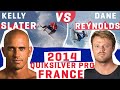 KELLY SLATER Battles It Out in the Air Against DANE REYNOLDS 2014 FRANCE FULL REPLAY | WSL REWIND