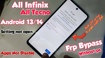 All Infinix Android 13 Google Account bypass | All Tecno Android 13/14 Frp bypass Without pc |