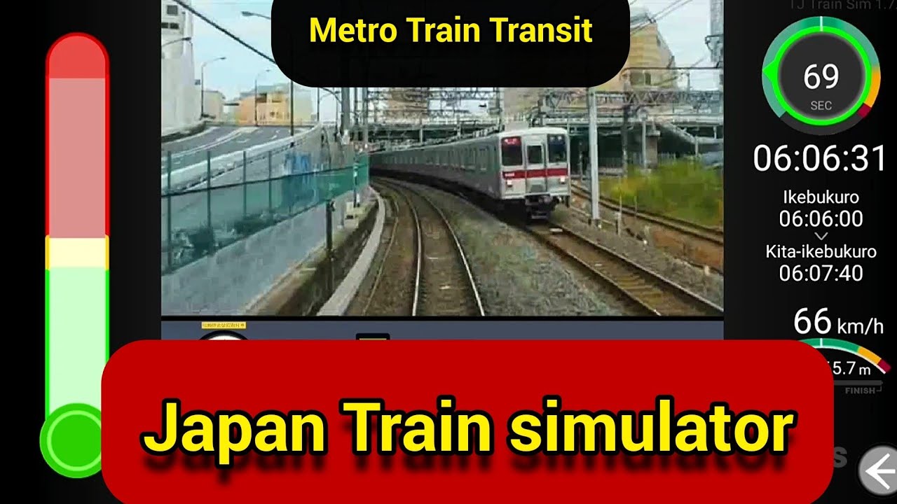 Japan Train simulator original Japan metro train cabin view YouTube