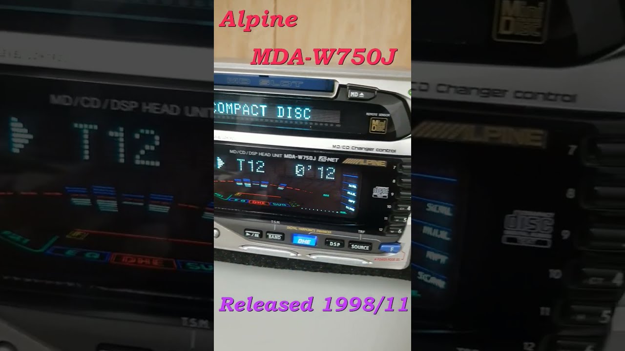 Alpine MDA-W750J Old school car audio from Japan - YouTube