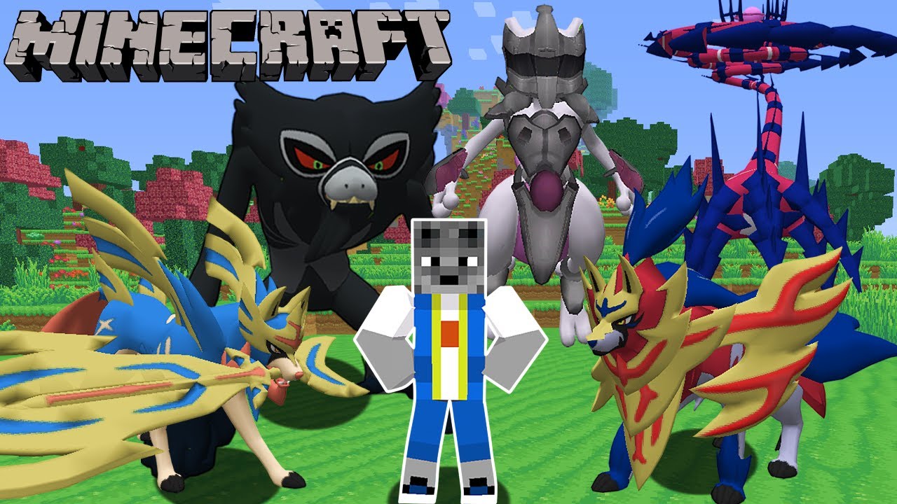 Minecraft : Pokémon GO S #4 - ZACIAN, ZAMAZENTA E ETERNATUS, OS