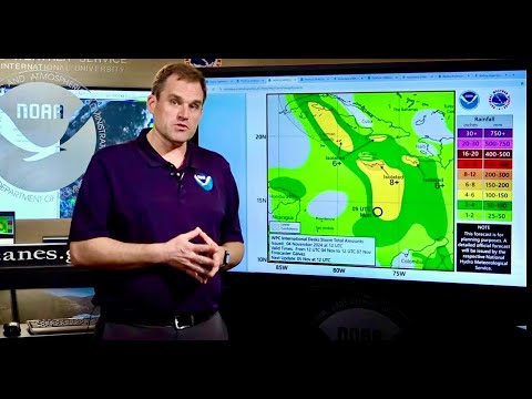 Morning update on Tropical Depression #Eighteen from the NHC in Miami, FL (November 4, 2024)