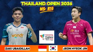 UNBELIEVABLE! Mohammad Zaki Ubaidillah vs. Jeon Hyeok Jin | Thailand Open 2026