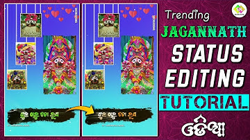 Trending Jagannath Swami Status Editing Tutorial Alight Motion || Odia Lyrical Status xml Preset