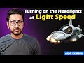 What will happen if we turn on the headlights at light speed  arpit explains