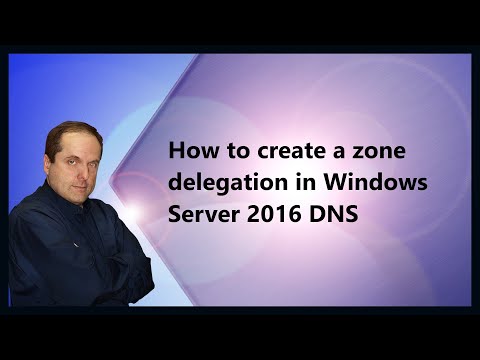 How to create a zone delegation in Windows Server 2016 DNS