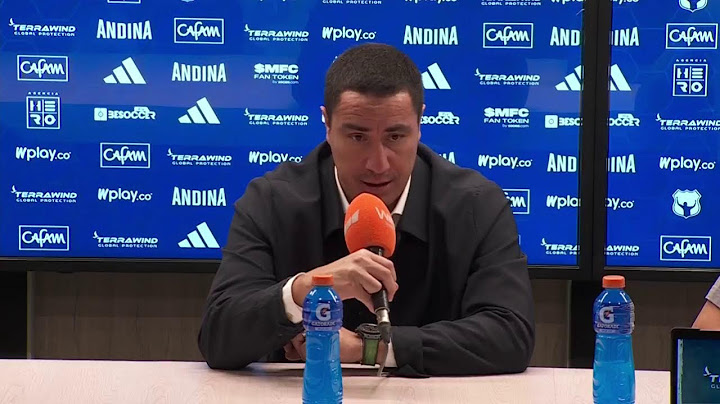 Rueda de prensa Nacional tras su partido con Millonarios