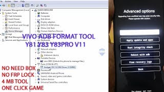 REMOVE SCREEN LOCK_VIVO ADB FORMAT TOOL_Y81 Y83 Y83PRO V11_NEW METHOD_2019