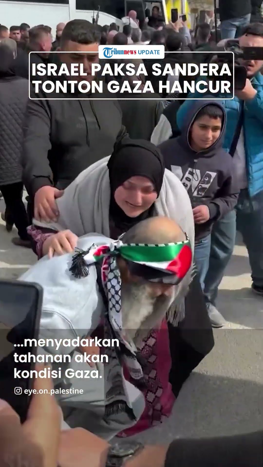 Israel Paksa Tahanan Palestina Tonton Video Kehancuran Gaza sebelum Dibebaskan, Kecaman Mengalir