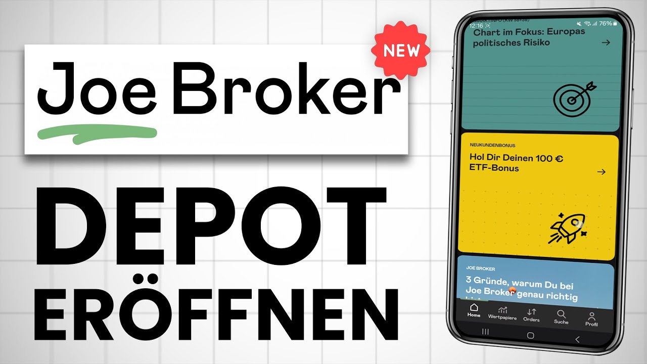 Joe Broker Depot eröffnen 💸 100€ Bonus sichern! (Einfach erklärt)