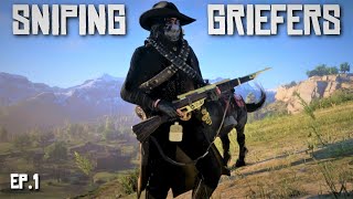 Griefers Get Griefed by PC Sniper [3vs1] - Red Dead Online