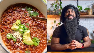 Sweet, Savory and “Beefy” Chili | Easy One Pot Vegan and Vegetarian Meal Idea