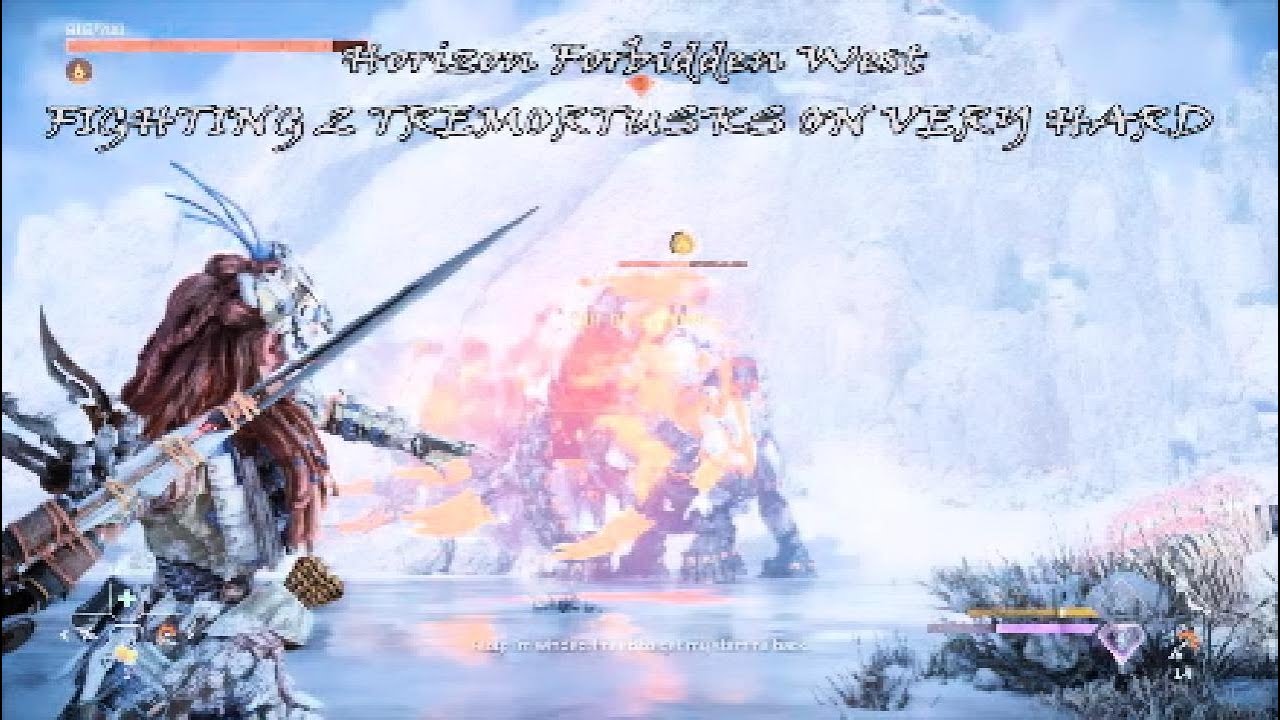 FIGHTING 2 TREMORTUSKS AT ONCE | Horizon Forbidden West 4k PS5 Gameplay