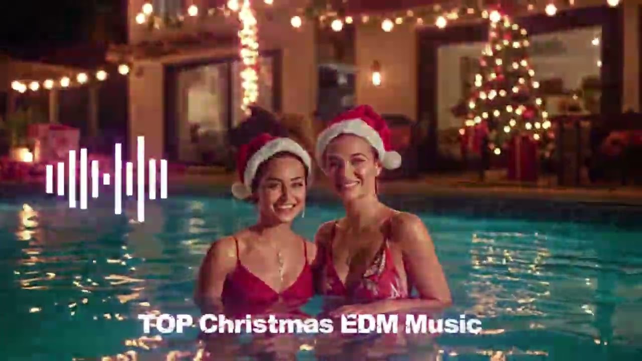 Christmas Bass Party 🎄⚡ | Live Electronic Beats for Magical Holiday Night  Pool Party🎶🔥