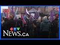 Protesters gather at Queen’s Park against school board takeover