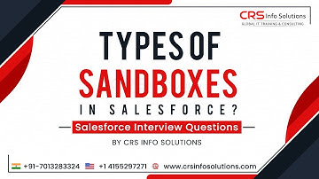 Salesforce Beginner Interview Question Part 6 | Types of Sandboxes in Salesforce?