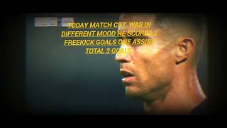 Ronaldo 🔥🔥🇵🇹🇵🇹 2 free kick goals 1 assist. Hatrick .